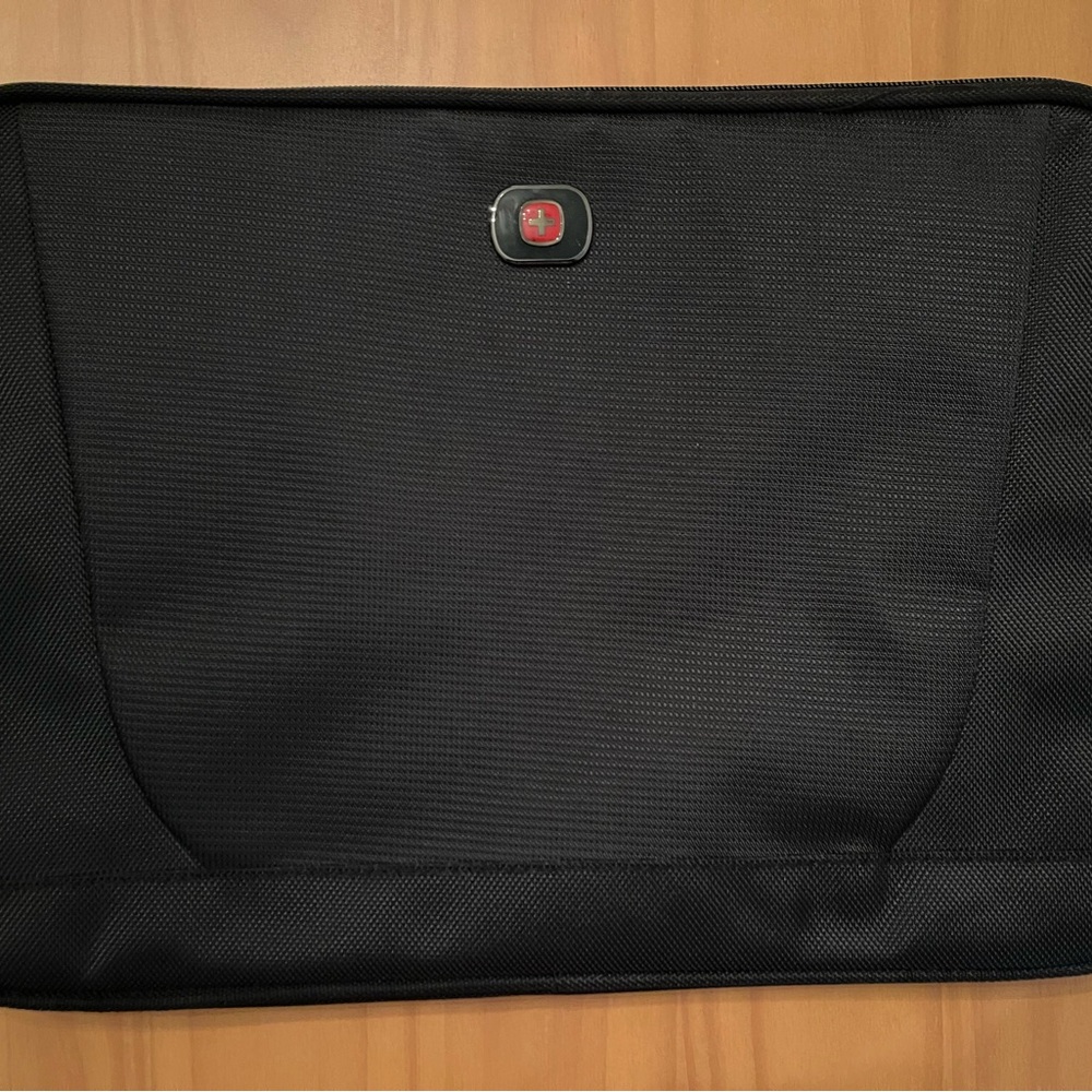 Swiss Tech Black Laptop Sleeve with Logo